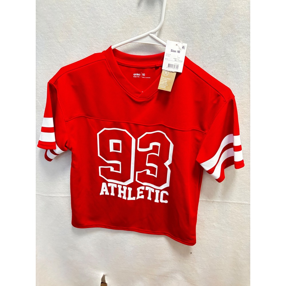 Anko Kids Red Athletic Jersey Style Shirt Size‎ 10 Number 93